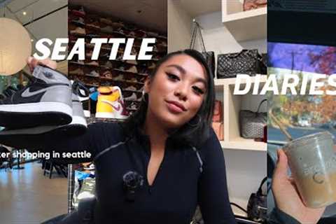 seattle diaries: selling my sneakers + sneaker shopping in seattle vlog