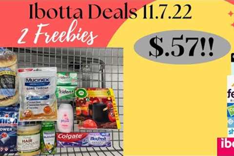 Ibotta Haul 11.7.22| #Ibotta Deals| 2 FREEBIES| New Rebates|Household Items &amp; More