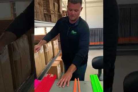 GENIUS IDEA? Colored snow stake markers.. #shorts