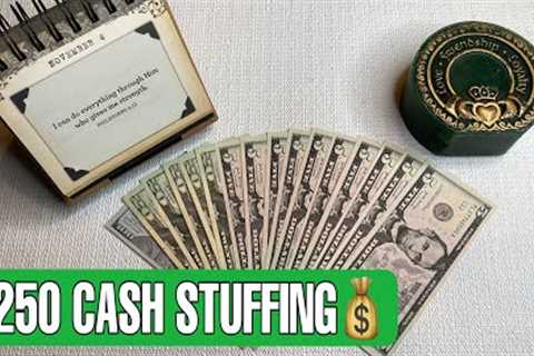$250 Cash Stuffing💰/Completed Savings Challenge/Single Mom/Ep. 142