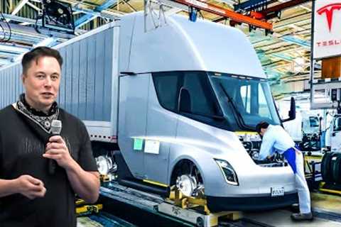 Inside Tesla's NEW $7 Billion Semi Truck Factory