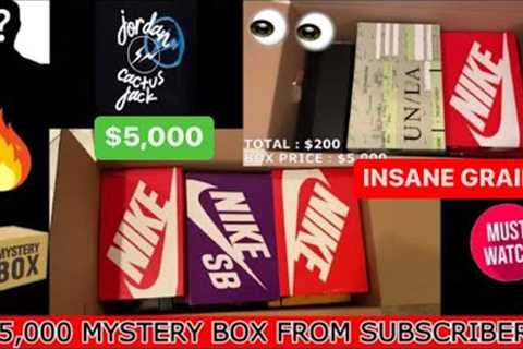 $5,000 MYSTERY BOX UNBOXING FROM ONE OF MY SUBSCRIBERS ! INSANE GRAIL IN HERE !