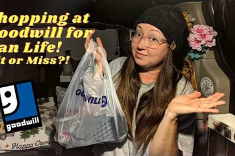 Van Life GOODWILL Scavenger Hunt | Thrifting for My Minivan Camper | Will It Be Hit or Miss?!