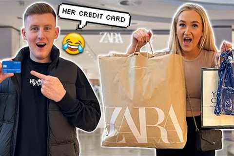 NO BUDGET SHOPPING FOR GIRLFRIEND BUT USING HER MONEY🤣 *without her knowing*