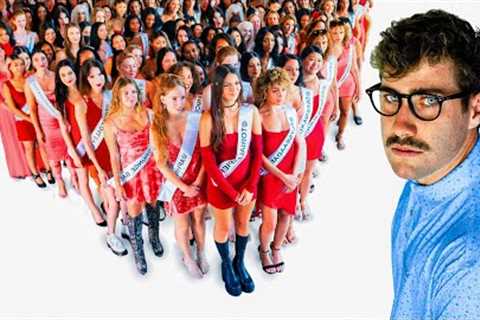 1 Nerd VS 100 Supermodels