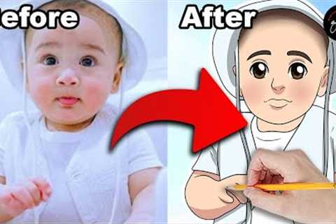 Birthday Gifts Ideas | Cartoon Family Portrait Rayyanza Malik Ahmad