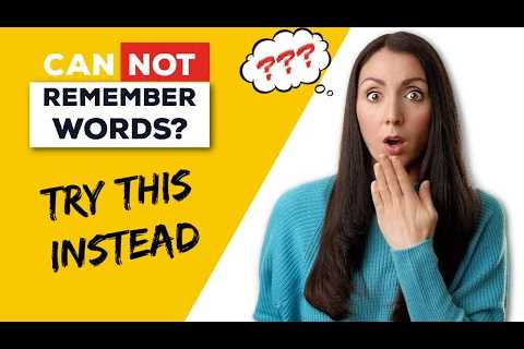 How To Learn Vocabulary Effectively - So That You REMEMBER It!