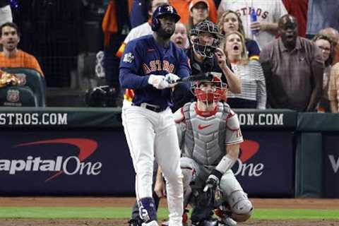 450 FOR THE LEAD!! Yordan Alvarez crushes a MASSIVE World Series homer!
