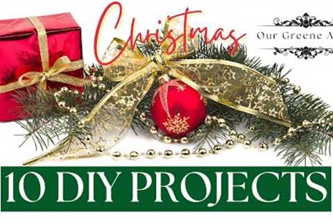 10 CHRISTMAS DIY PROJECTS USING DOLLAR STORE &amp; THRIFTED ITEMS