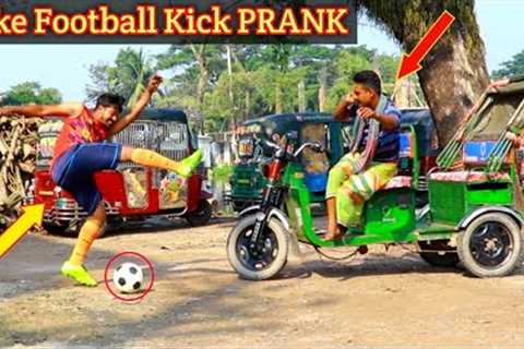 Fake Football Kick Prank !! Football Scary Prank - awesome reaction @TingFunPrank