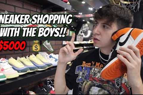 THE BOYS GO SNEAKER SHOPPING👀‼️*LA VLOG*