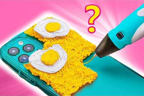 COOL 3D PEN CRAFTS🔥 *Make your own Gadgets! DIY Everything with 3D Pen *