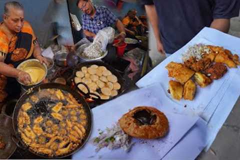 Hardworking Mother &amp; Son Sell Pakoda At Bangalore | 20 Different Items Available | Street Food..