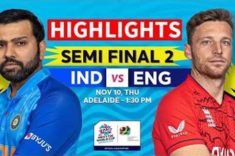 Semi Final | England Vs India Full Highlights | ICC T20 World Cup 2022 | ENG VS IND#semifinal