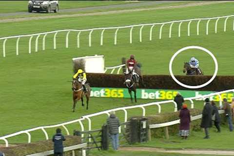 INCREDIBLE finish to a horse race! Harry Du Berlais sprouts wings to win at Market Rasen