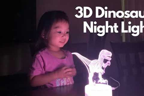 3D Illusion Dinosaur Night Light | Unboxing and Product Review
