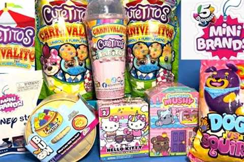 Surprise Toy Unboxing💖#minibrands #cutetitos#smooshymushy#bun#hellokitty #dogs#surprisetoy