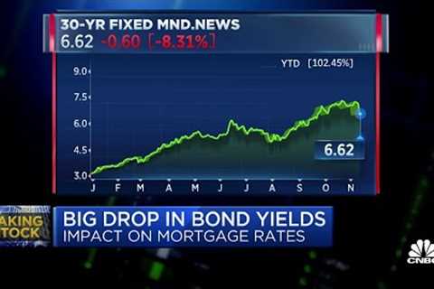 Big drop in bond yields impacts mortgage rates