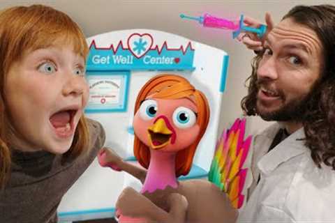 TURKEY DANCE family song!! Adley &amp; Niko visit Doctor Dad for STiCKER POX and TURKEY FEET Music..