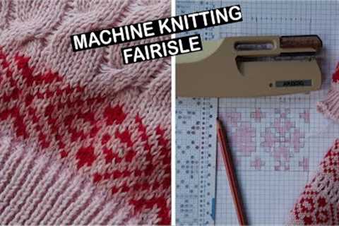 Machine knitting - Fairisle - developing patterns - how to use the punchcard.