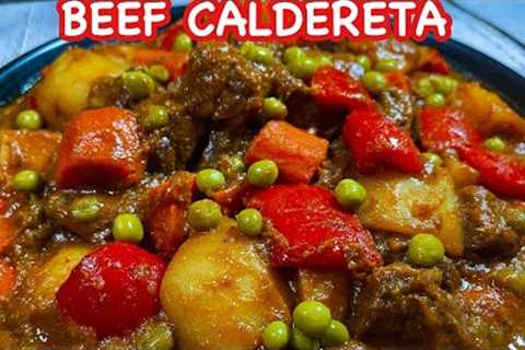 BEEF CALDERETA | Saucy BEEF CALDERETA | Kalderetang Baka | Pinoy Simple Cooking