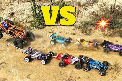 Axial Ryft Crawler vs 6 High Speed RC Cars | Remote Control Car | RC Cars