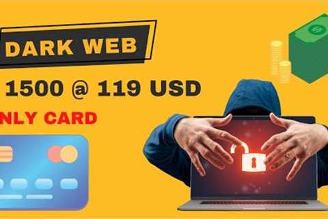 Trusted Dark Web CC Vendor! 100% Legit Vendor! Buy $1500 Loaded Visa Card Only @ $119!