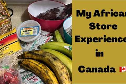 I did a $150 grocery shopping at the African Store and this is what I got