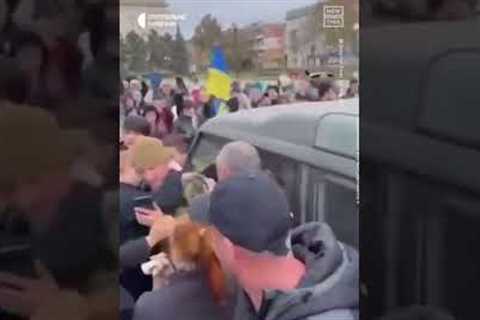 Russia Retreats From Kherson, Residents Greet Ukrainian Troops With Joy