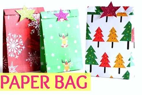 DIY Crafts: Paper GIFT BAG (Easy) for Christmas | The Easy Crafts