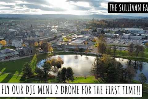 WE FLY OUR DJI MINI 2 DRONE FOR THE FIRST TIME!! | The Sullivan Family