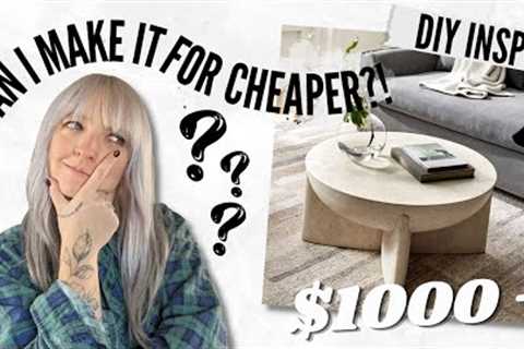 Let's dupe the $1000+ West Elm Lava Stone Coffee Table! | Can I Make It For Cheaper?! | DIY Danie