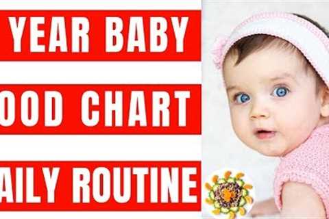 Food Chart and Daily Routine for 1 Year Baby | Complete Diet Plan &amp; Baby Food Recipes for 1 - 2 ..