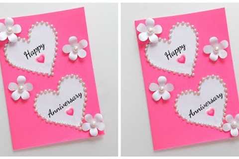 DIY : Anniversary Greeting Card Idea • how to make anniversary card • handmade anniversary card 2021