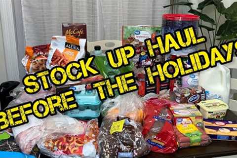 Stock Up Before The Holidays Grocery Haul | Prepper, winter preps, prepping, shortages, inflation