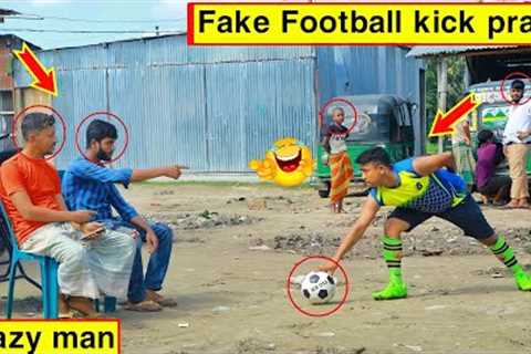 Fake Football Kick Prank 2022 !! so Funny Reaction on public. @Crazy fun Prank