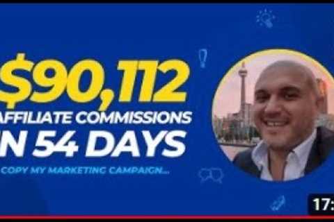 Secrets of Affiliate marketing Clickbank $90,112 in 54 Days!