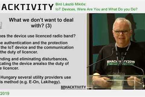Laszlo Miklos Biro   IoT Devices, Were Are You and What Do you Do