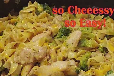 Cheesy Brocolli and Chicken Egg Noodle/ Easy Recipe #cheesy #eggnoodlesrecipe #easyrecipe #broccoli