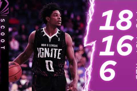 Scoot Henderson Drops Career-High 16 Assists, Sparks 4th Quarter Comeback Win