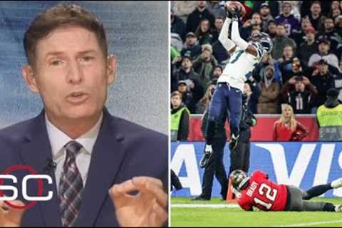 ESPN reacts to NFL World roast Tom Brady play at WR in Bucs 21-16 win over Seahawks in Germany