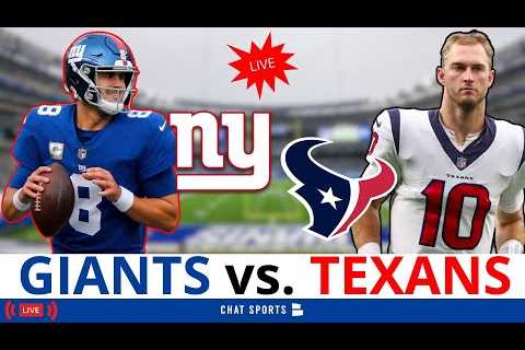 Giants vs. Texans Streaming Scoreboard, Play-By-Play, Highlights, Stats &amp; Updates | NFL Week 10