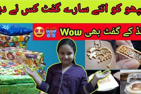 Birthday Gifts Unboxing With Her Family| I Happy See the Gifts| Dr Shagufta Family|