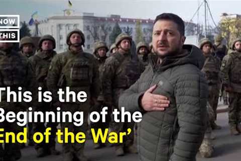 Ukrainian Pres. Zelenskyy Visits Recaptured City of Kherson
