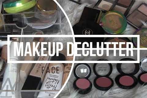 Makeup declutter: Primers, Foundations, Concealers.Powders, Bronzers, Blushes and Setting Spray 2022