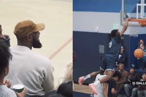 Lebron Laughing At Bronny&amp;Bryce James Dunk Contest After They F*cked It All Up !