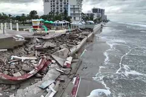 Drone Video Showing Catastrophic Damage To Daytona Beach, FL - 11/10