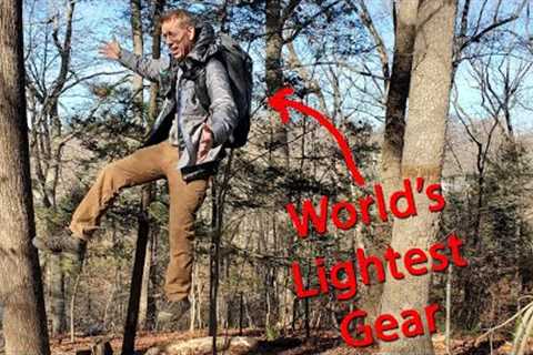 Winter Camping with Lightest Backpacking Gear in the World - Ultralight Backing Gear Review