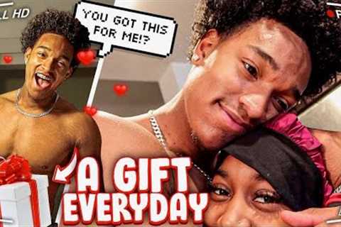 Giving My Boyfriend A Gift Everyday Until Our Anniversary DAY #1.