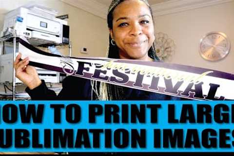 HOW TO PRINT LARGE IMAGES FOR SUBLIMATION | AMAZON SASH/GRADUATION STOLE | ADOBE ILLUSTRATOR
